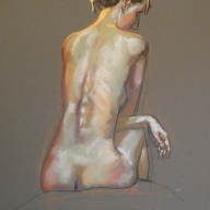 Molly-life-drawing-in-pastels-on-pastel-paper-2016