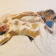 Rebecca-and-Juliet-life-drawing-in-pastels-on-cartridge-paper-26-04-2018